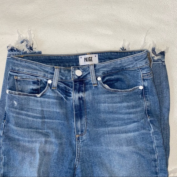 PAIGE Ripped Cropped Jeans - Picture 5 of 6